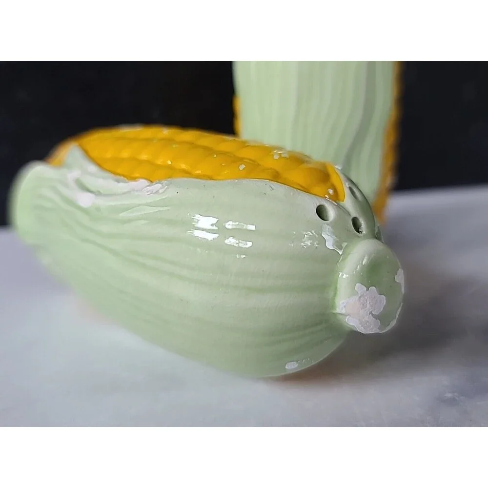 Corn On The Cob Salt And Pepper Shakers Vintage, READ Fair